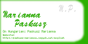 marianna paskusz business card